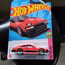 Hot Wheels 82 Toyota Supra (HW The 80's Red) Brand New In Card