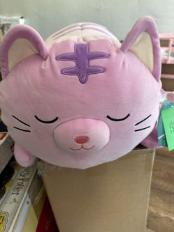 Squishmallows 18" Large Plush Tabitha Purple Tabby Cat Sleepamallows