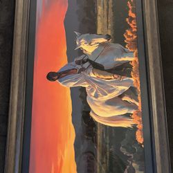 Mark Maggiori framed Hand Signed print "MARIPOSA AFTERGLOW