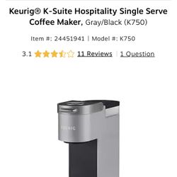 Keurig Coffee Machine