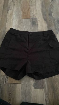 Black cargo shorts