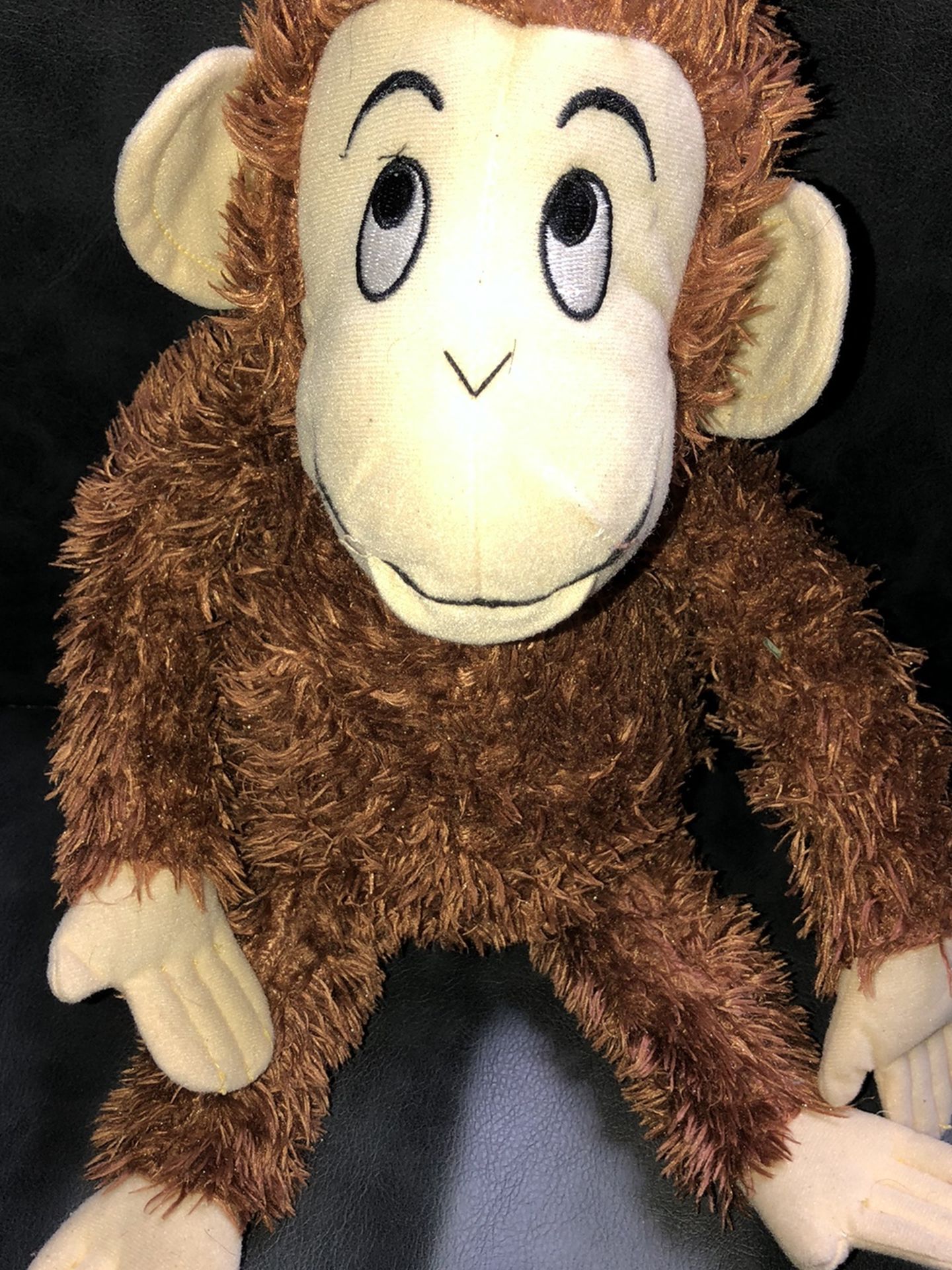 Gently Used 17” Stuffed Animal Monkey Plush