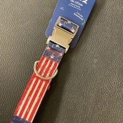 NWT YOULY American Flag Patriotic Big Dog Collar, XX-Large/3X-Large Pet Supplies 