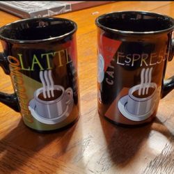 2 Decorative Coffee Mugs