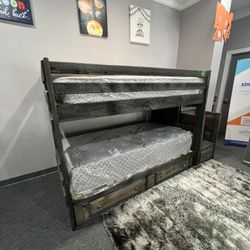 Twin Over Twin Bunk Bed 
