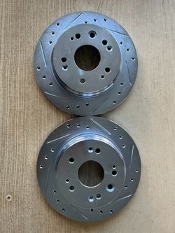 Honda CRV 02-04 Rear Drill Slot Rotors Brake Pads