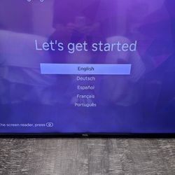 TCL 55” Smart TV (Roku) 
