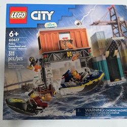 NEW LEGO CITY POLICE SPEEDBOAT CHASE AND CROOKS' HIDEOUT 60417