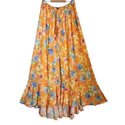 Cynthia Rowley Floral Print Maxi Skirt Size Medium