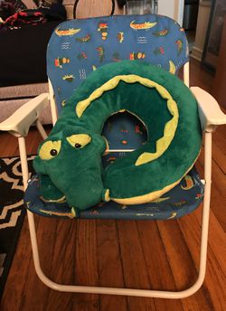 Childs Alligator folding chair w/ neck pillow