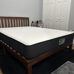 Plank Mattress + Queen Bed frame 