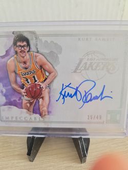 Lakers  Kurt Rambis Certified  Autograph  Card