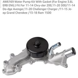 Dodge Chrysler Jeep Water Pump Only No Gasket 3.6L ERB  Engine 