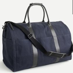 J. Crew Garment Bag Duffel - Navy Canvas 