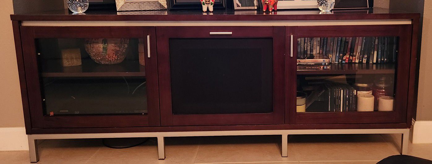 70' Inch TV Stand Brown