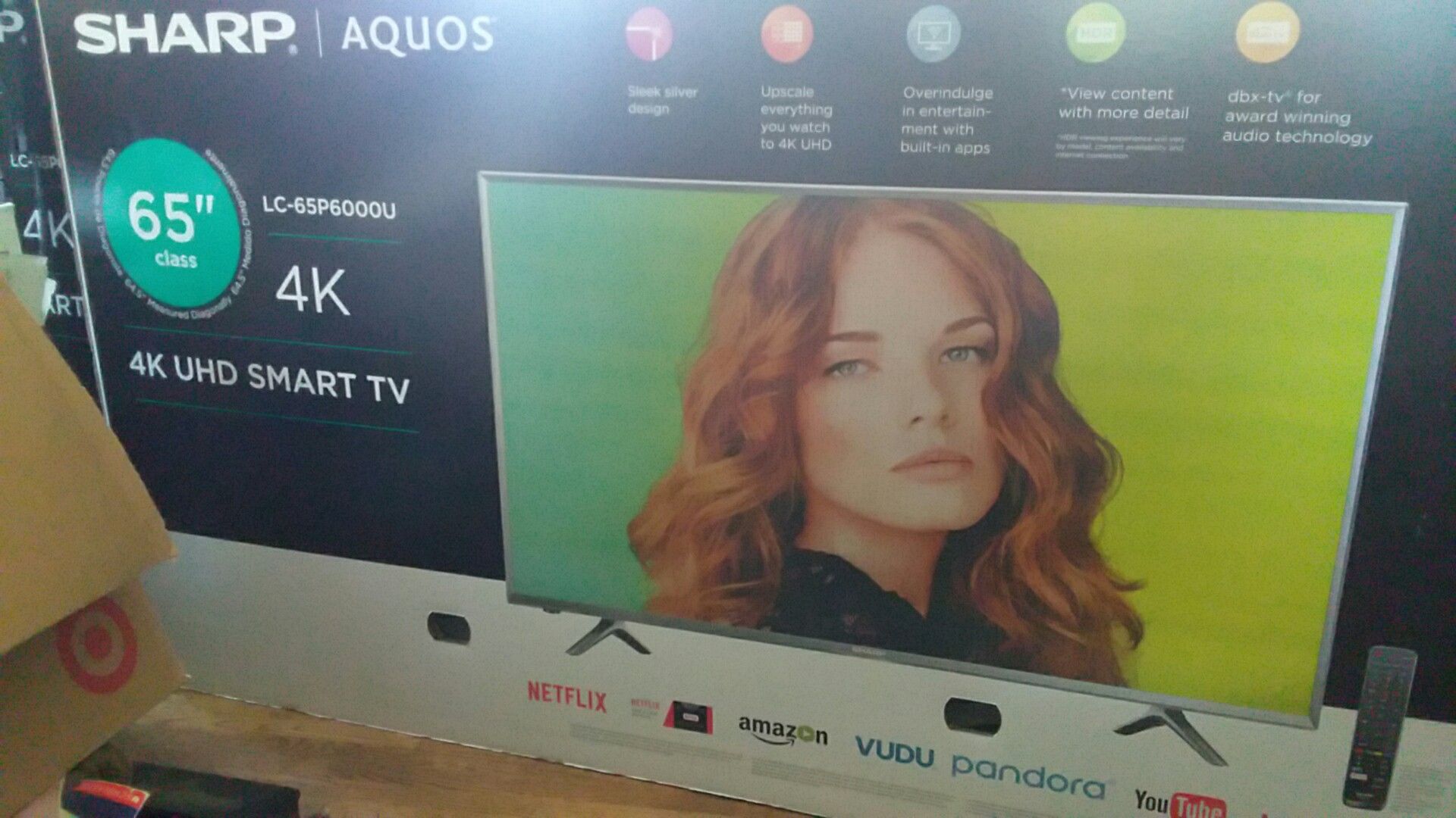 Sharp 4k lc-65p6000u brand new unopened