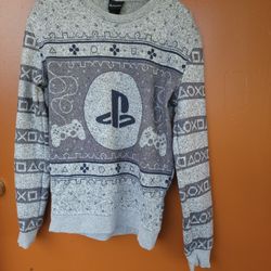 Playstation Ugly Christmas Sweater Sweatshirt Adult Small