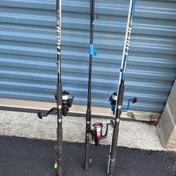 Fishing Poles Ready For Some Good Times. Don’t Ask If Available 