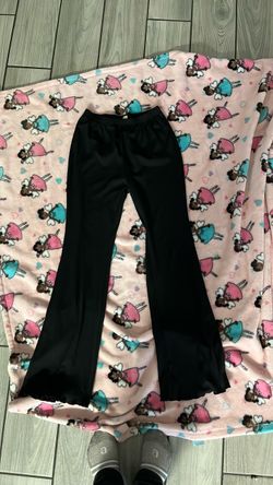 Black Flare Leg Pants