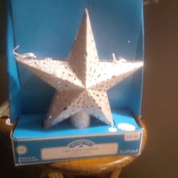 Silver Tree Topper Star