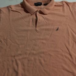 Men's Large peach Nautical Polo Shirts