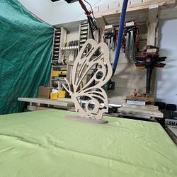 Wood Butterfly 20 Inches with stand for Party