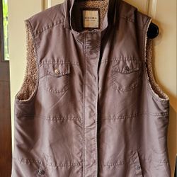 Women's XL Brown Sonoma Lined Vest