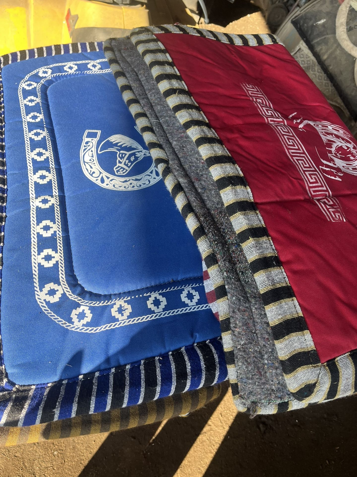 Charro Blue Saddle Pad Carona Horse