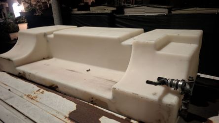 Wheel well water tank mobile detail service holding cell for van