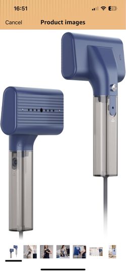 Handheld Garment Steamer Blue