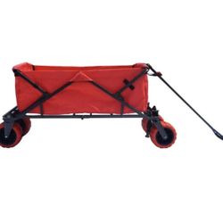 Red  Large Wagon For Park, Grocery Shopping, Or Sport Games