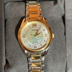 Citizen Gold & Silver Tone Bracelet Ladies Eco Drive Watch