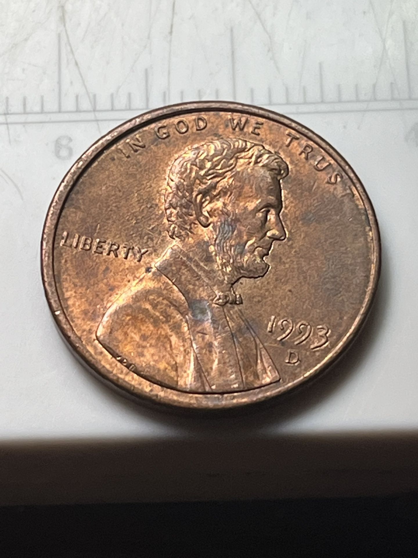 1993 D Penny