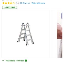 Werner 18ft reach multi position ladder 
