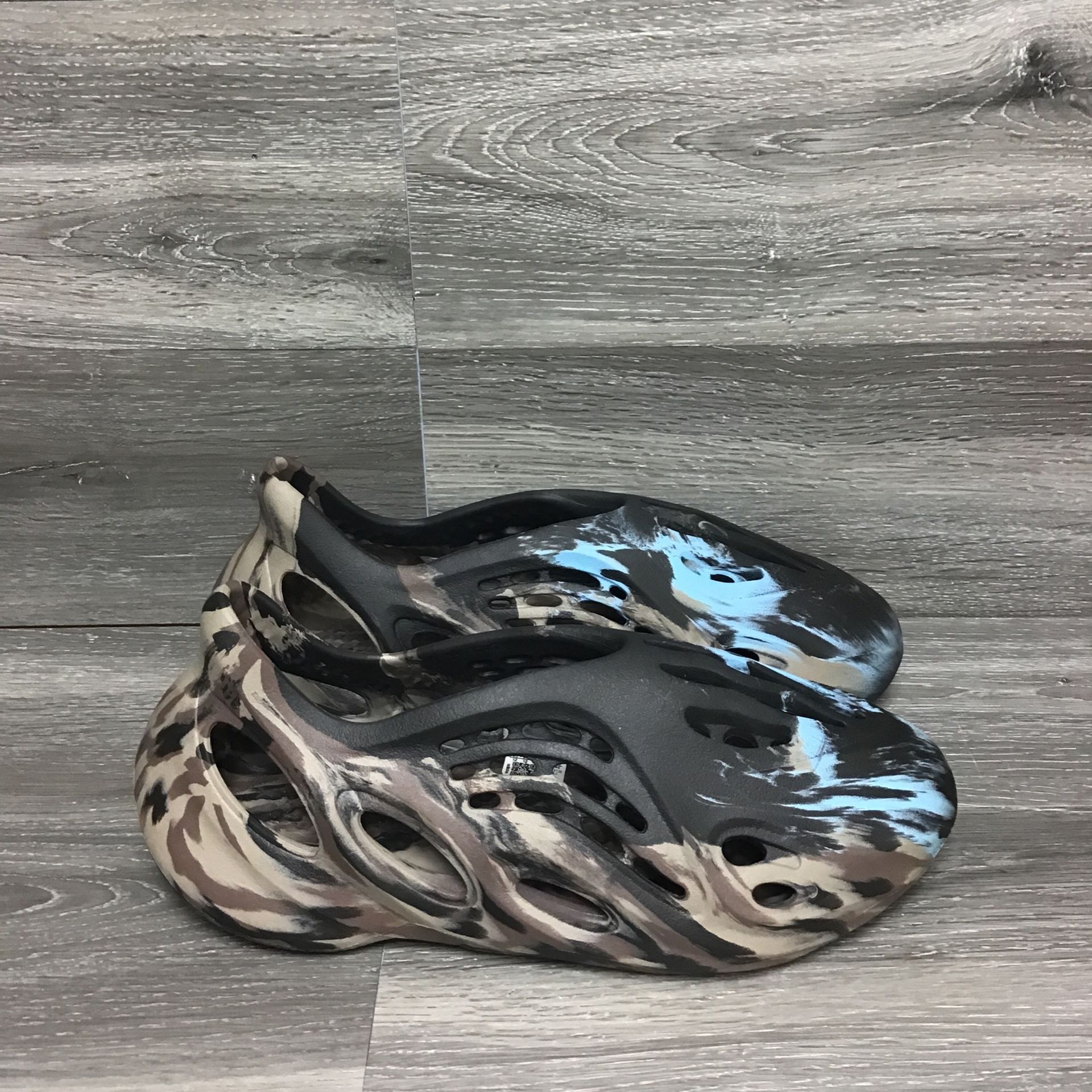 Adidas Yeezy Foam Runner MX CInder Brown Blue Men’s Size 12 ID4126 NEW NO  BOX