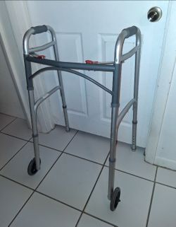 elderly or injury recovery walker with front wheels $20 FIRM