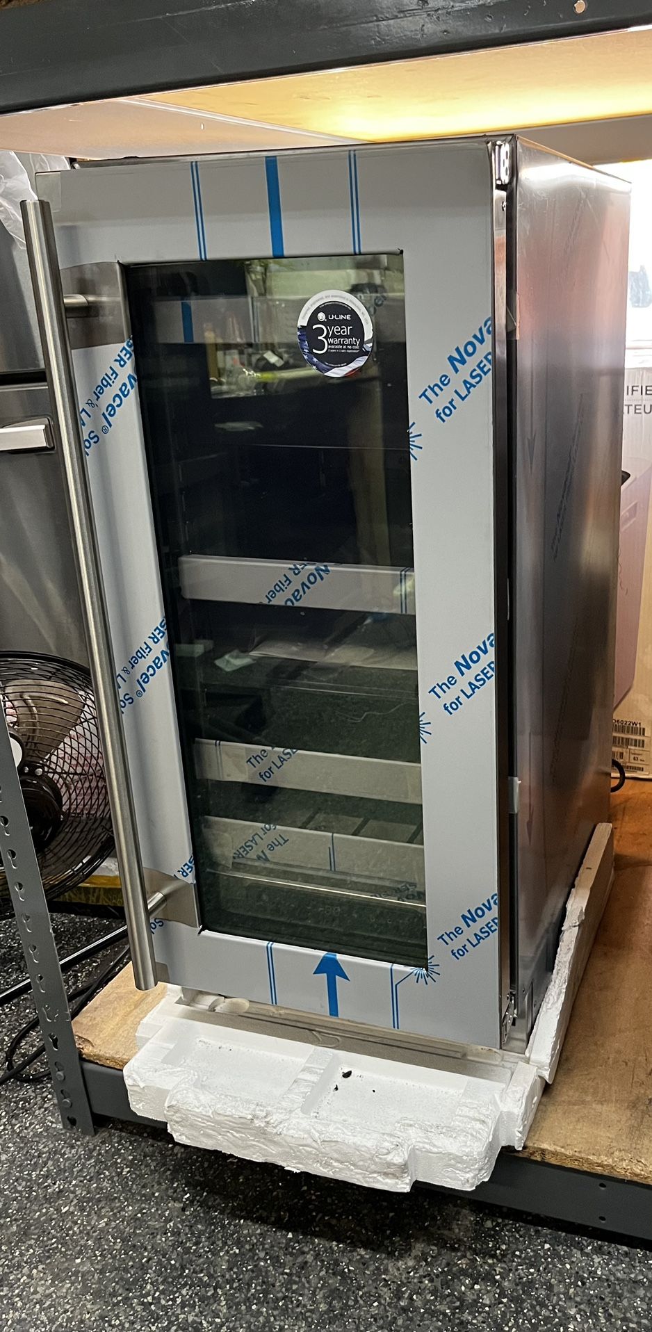 U Line Stainless Steel 15” Wide UnderCounter Beverage Center New