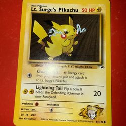 Pokemon Lt. Surge's Pikachu 81/132 Common 