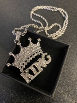 Iced Out King Pendant (CZ Diamonds)