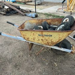 Rusted Antique wheelbarrow