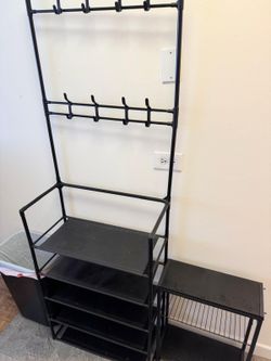 Shoe stand + small side table
