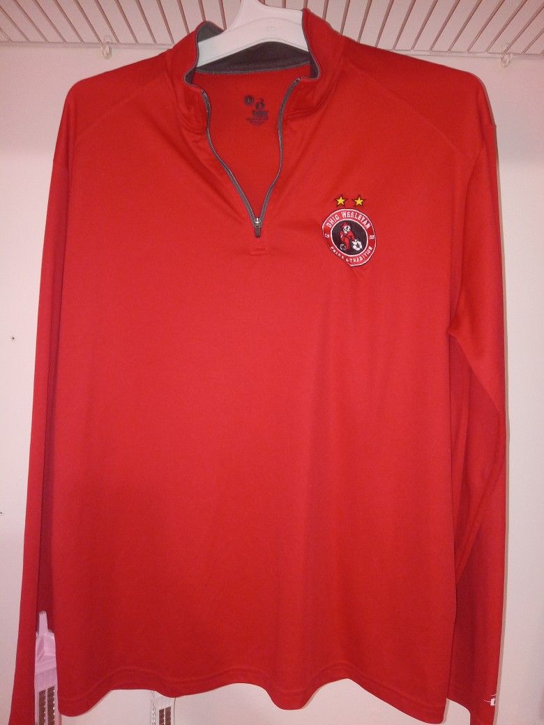 Mens Activewear Soccer Training Shirt Size Large Red Colorway