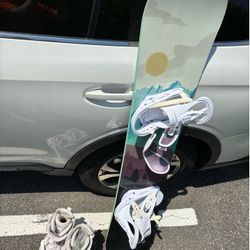 Complete Women's Snowboard Setup (Aperture / Burton / Ride Sage Size 8)