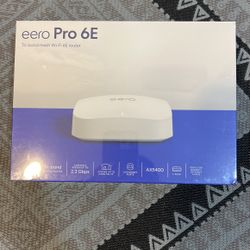 New In Box Eero Pro 6e Tri-band Mesh WiFi Router 