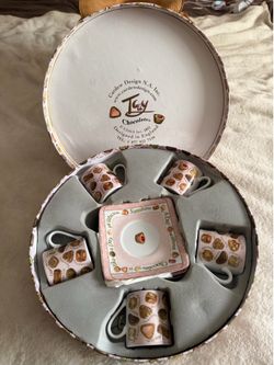 Tea set in box