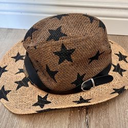 Star Pattern Straw Hat