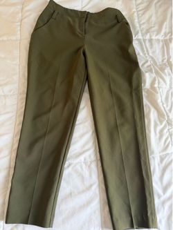 Green slacks women pants 7th avenue New York and company size 12