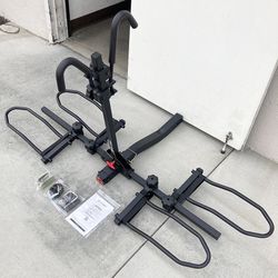 (NEW) in Box $115 Heavy-Duty (2 Bike Rack) Wobble Free Tilt Electric Bicycle Carrier 160 lbs Max, 2” Hitch 