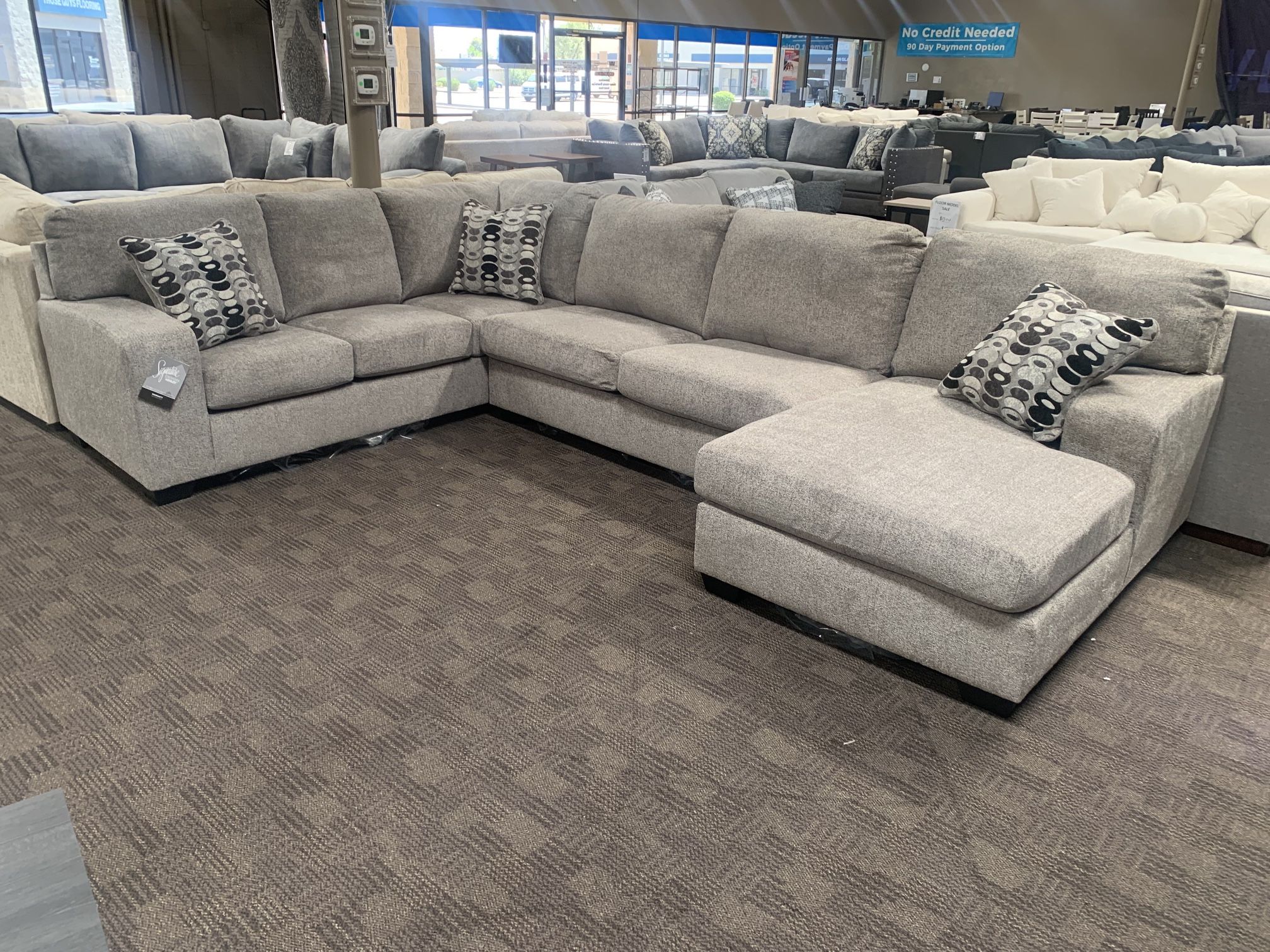 Grey Sectional Couch New 