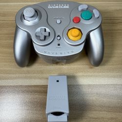 Nintendo GAMECUBE WAVEBIRD Wireless Controller PLATINUM Genuine 